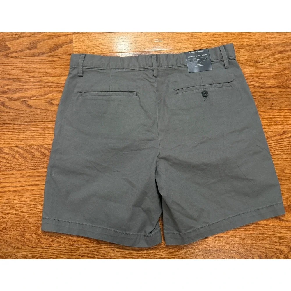 New Banana Republic Chino Shorts Mens 30 Slim Fit 7